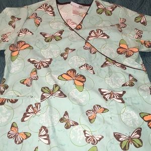 SB Butterfly Scrub top